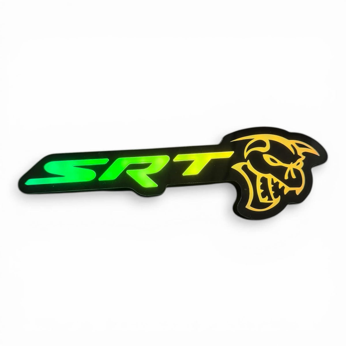 SRT Ghoul LED Badge – Green Gold