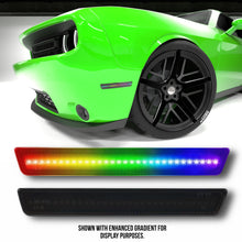 RGB Side Marker Lights for Dodge Challenger (2015–2023 Narrow Body) – Smoked Lens, Remote Controlled, Set of 4