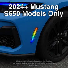 RVP Supply RGB LED Side Marker Lights 4-Pack Fits Ford Mustang S550 & S650 (2015–2024+) – EcoBoost, GT, Mach 1, GT500, GT350 Plug & Play Smoked Lens | Remote Controlled | 16 Color Options