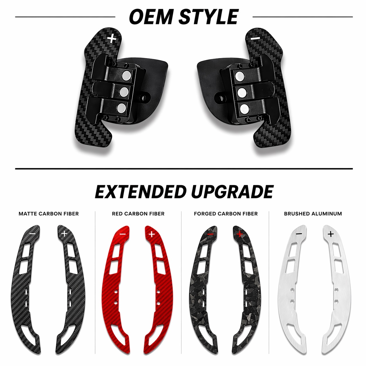 Magnetic Paddle Shifters for Dodge / Mopar – Carbon Fiber OEM+ Upgrade