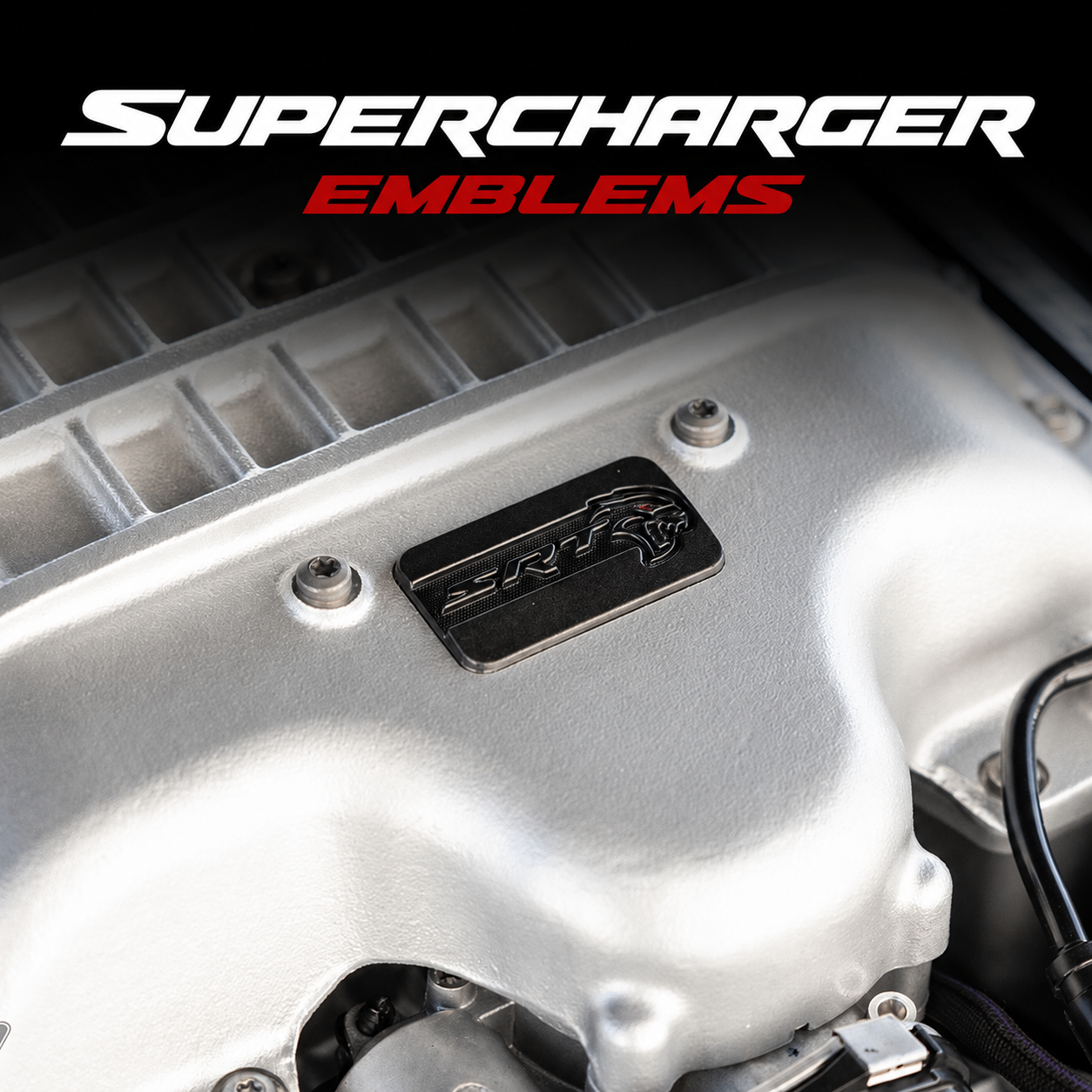 SRT Supercharger Emblem Nameplate – Redeye / Hellcat Style Badge
