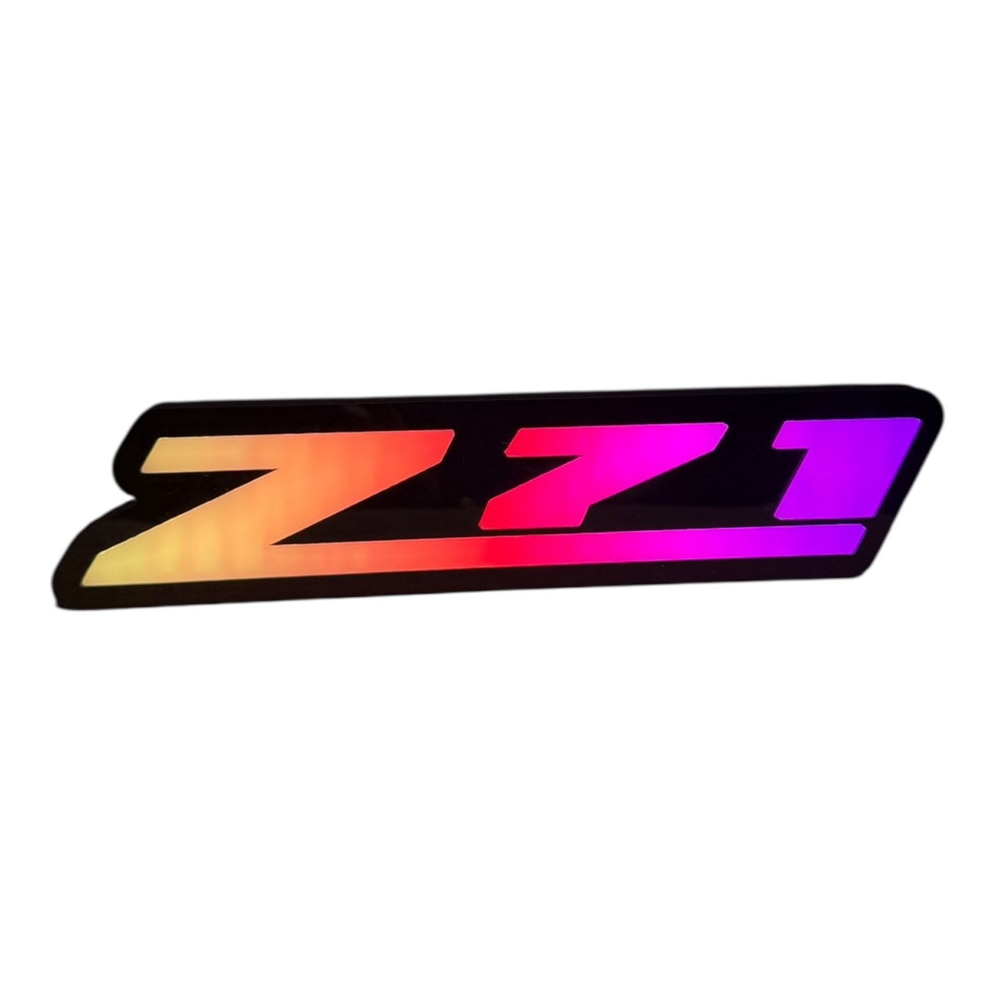 LED Z71 Grille Badge Decoration – RGB Light-Up Emblem for Chevy Trucks