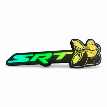 SRT Scat Pack LED Badge – Green Yellow
