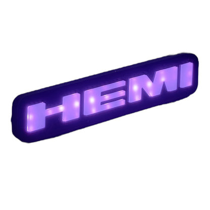 LED HEMI Grille Badge Decoration – Light-Up Emblem for Dodge & Chrysler
