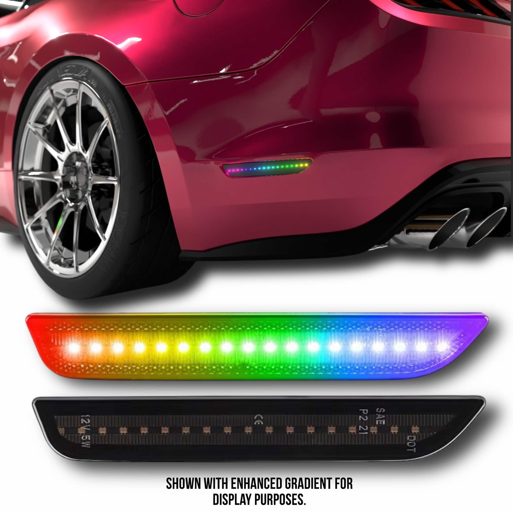 S550 2015-2023 RGB Side Markers Smoked