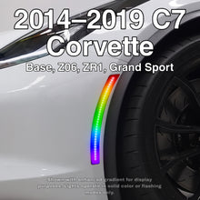 RVP Supply RGB LED Side Marker Lights 4-Pack Fits Corvette C6 & C7 (2005–2019) – Base, Z06, ZR1, Grand Sport Plug & Play Smoked Lens | Remote Controlled | 16 Color Options