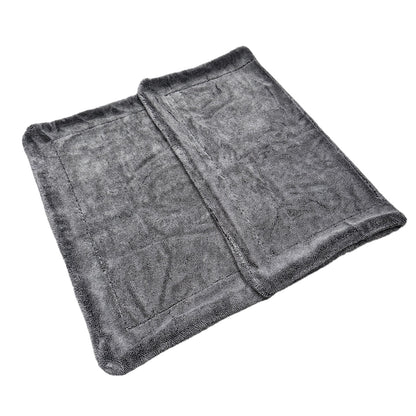 RVP Supply Grey Large Twisted Loop Drying Towel Super Absorbent For Car Detailing 1600GSM touchless car