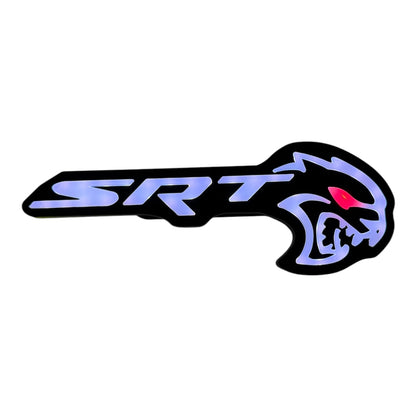 LED Hellcat Redeye Grille Emblem – RGB (Multi-Color + Chasing LEDs) for Charger, Challenger, Durango