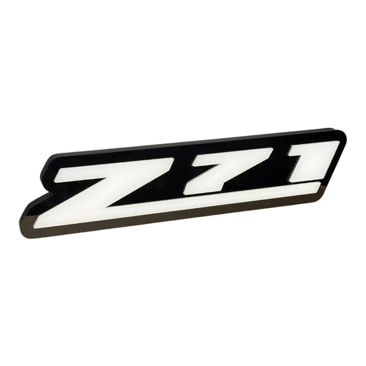 LED Z71 Grille Badge Decoration – RGB Light-Up Emblem for Chevy Trucks