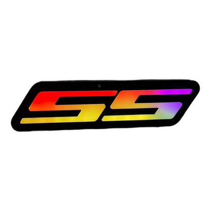 LED SS Grille Badge Decoration – RGB Light-Up Emblem for Camaro