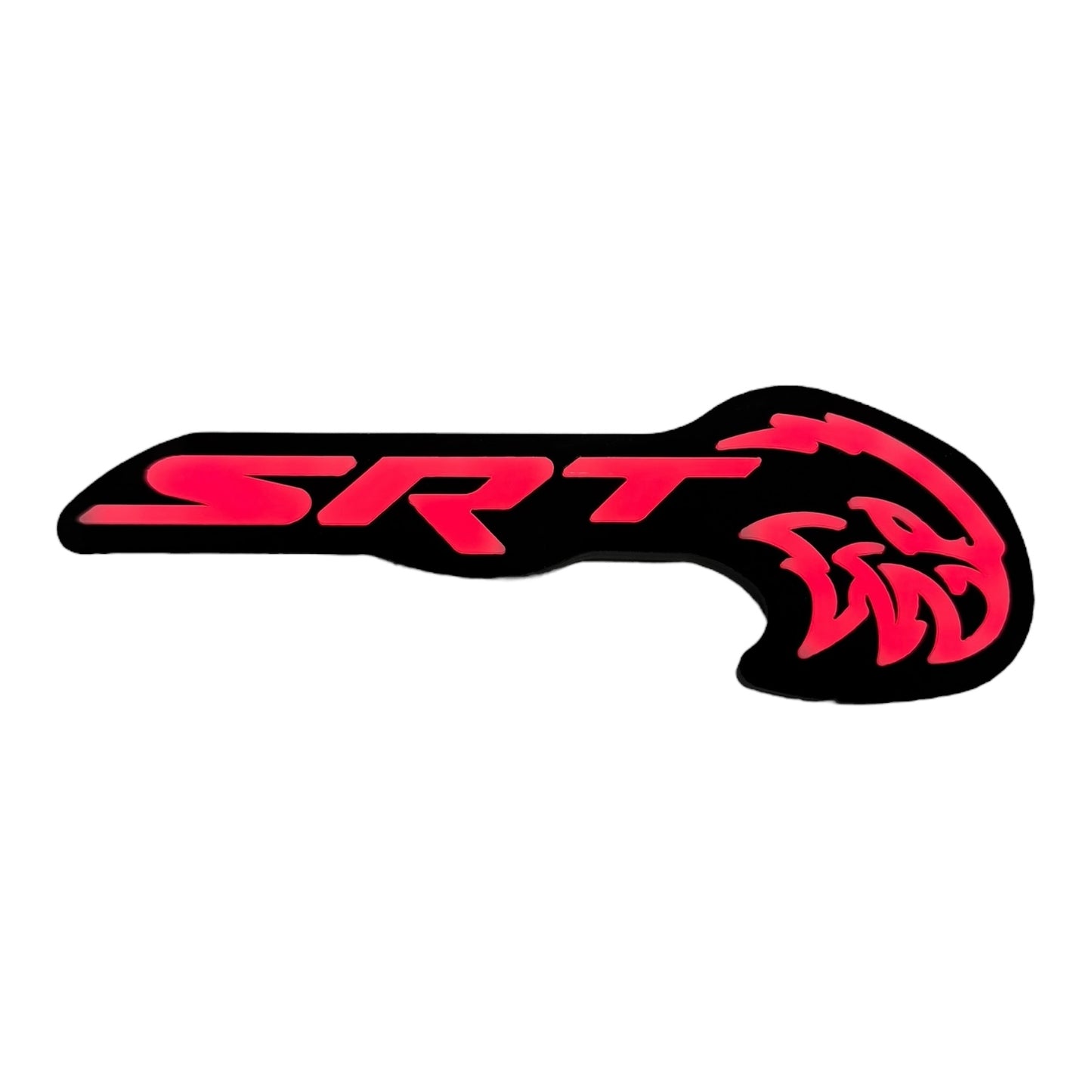 SRT Hawk LED Grille Badge – RGB (Multi-Color + Chasing LEDs)