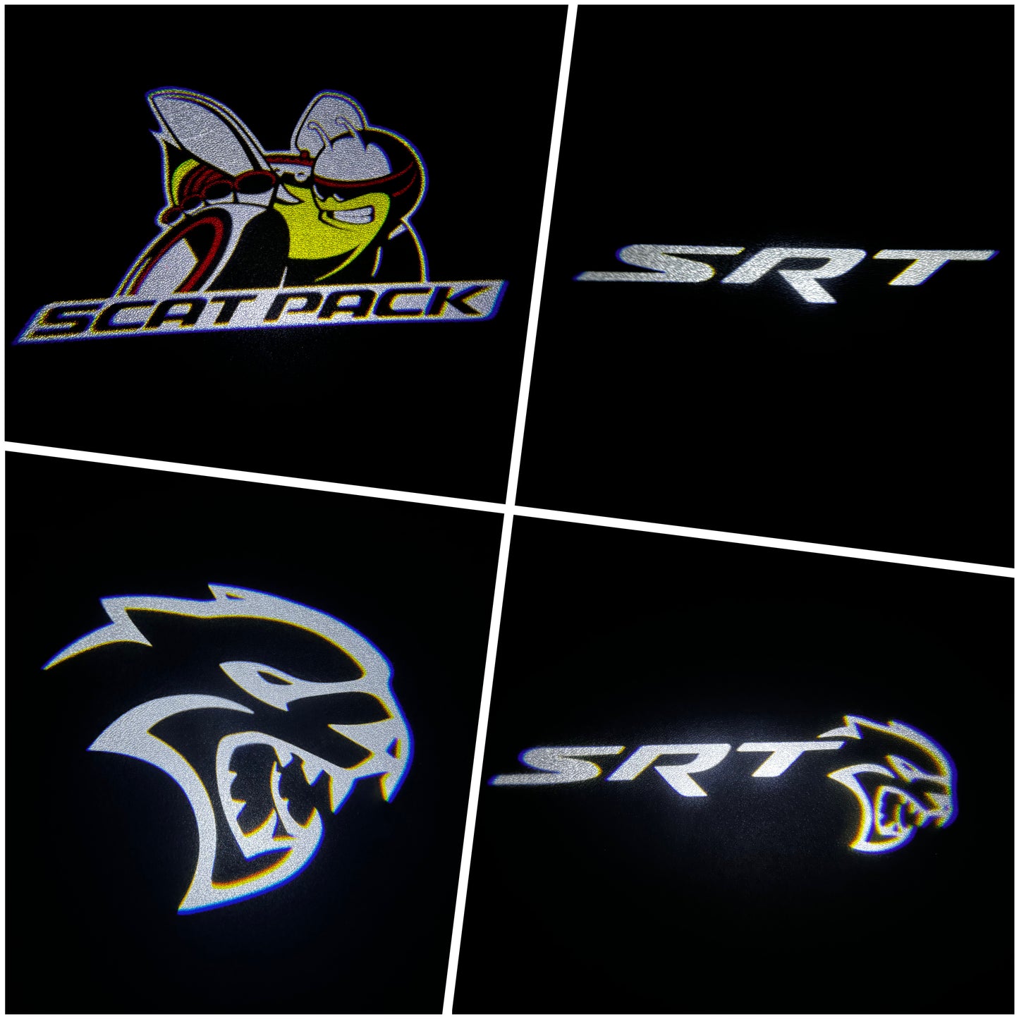 Custom Dodge Charger & Challenger LED Door Puddle Lights - Scat Pack, SRT, Hellcat, R/T (Pairs or 4-Pack)