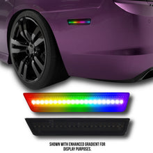 RGB Side Marker Lights for Dodge Charger (2011–2014) – Smoked Lens, Remote Controlled, Set of 2