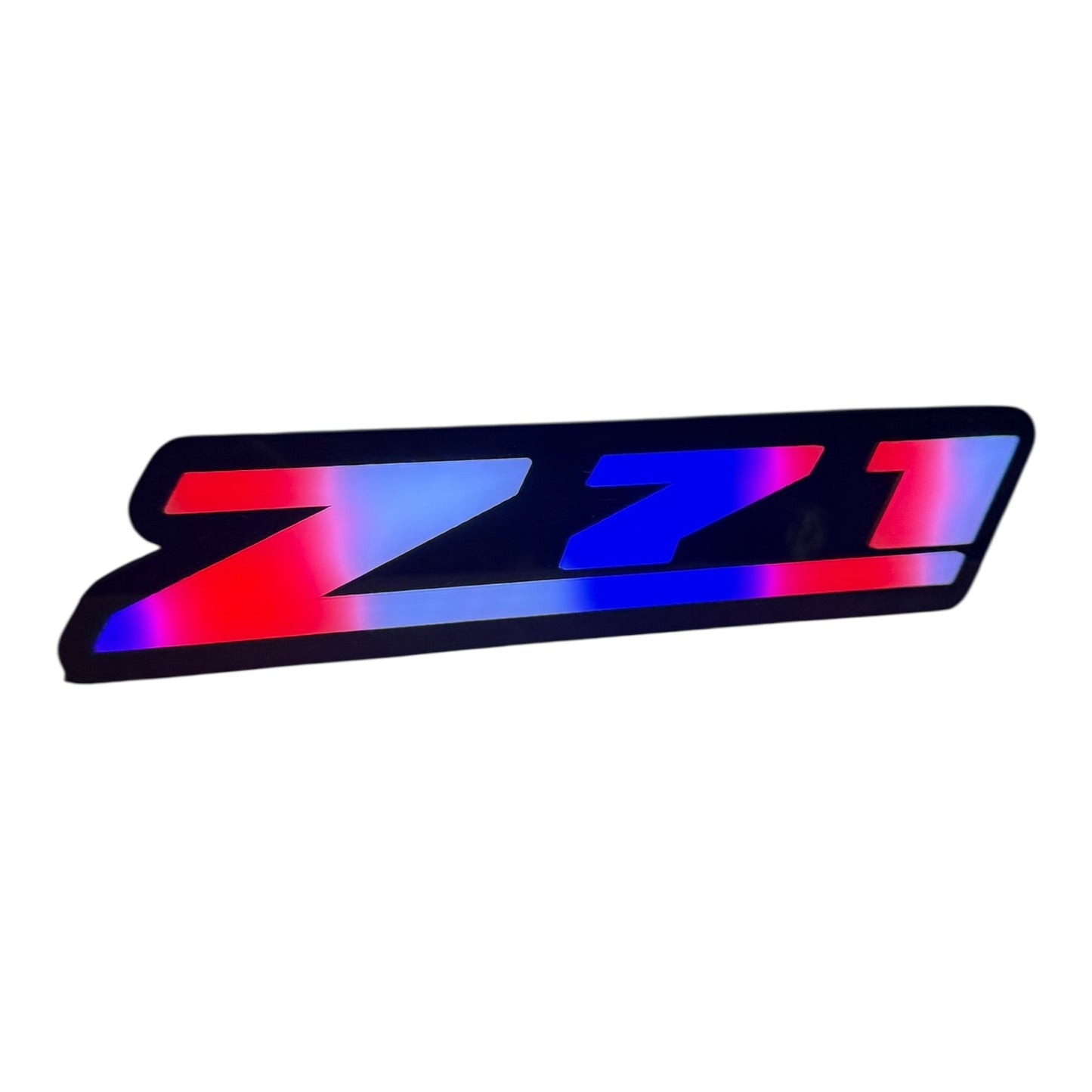 LED Z71 Grille Badge Decoration – RGB Light-Up Emblem for Chevy Trucks