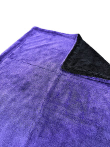 RVP Supply Grey/Purple Large Twisted Loop Drying Towel Super Absorbent For Car Detailing 1600GSM touchless car