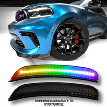 RGB Front Side Marker Lights for Dodge Durango (2014–2023) – Smoked Lens, Remote Controlled, Set of 2