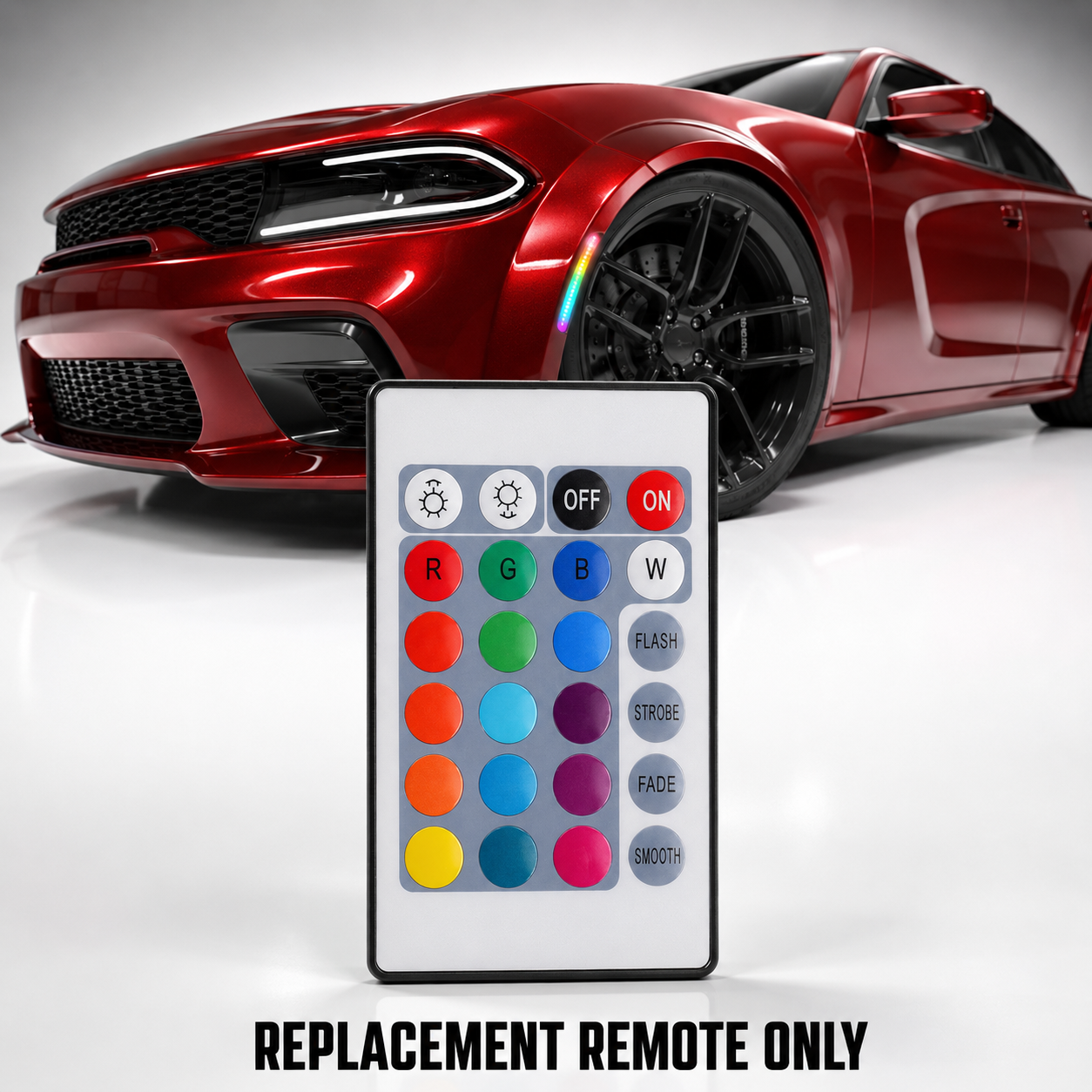 Replacement 24-Key RGB LED Remote for RVP Side Marker Lights – Remote Only