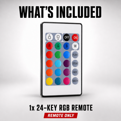 Replacement 24-Key RGB LED Remote for RVP Side Marker Lights – Remote Only