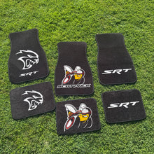 Hellcat / Scat Pack / SRT Car Floor Mats – Fits Charger, Challenger, Durango, 300 & Universal Fit (2PC or 4PC Set)