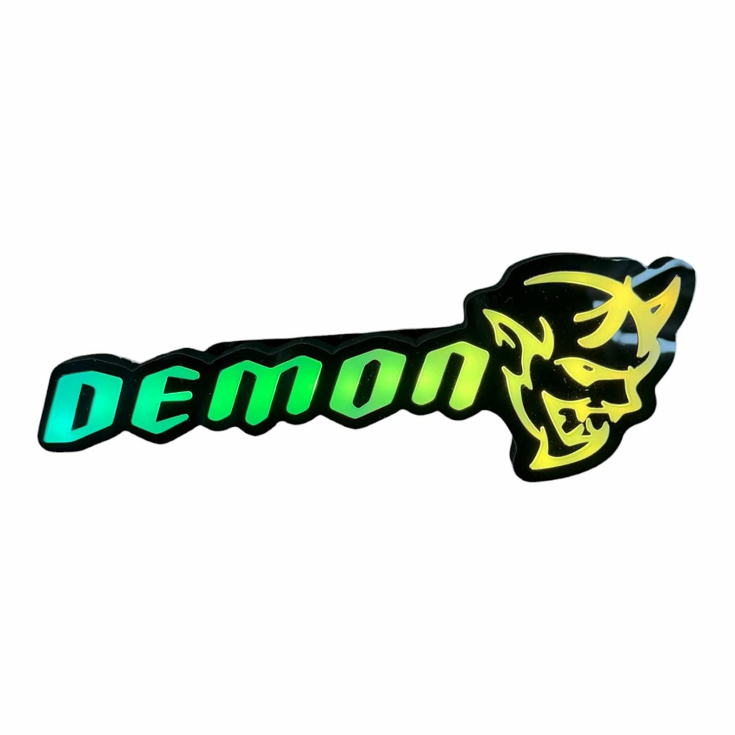 LED Demon Grille Badge – Light-Up Emblem (Demon Style)