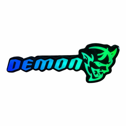 LED Demon Grille Badge – Light-Up Emblem (Demon Style)