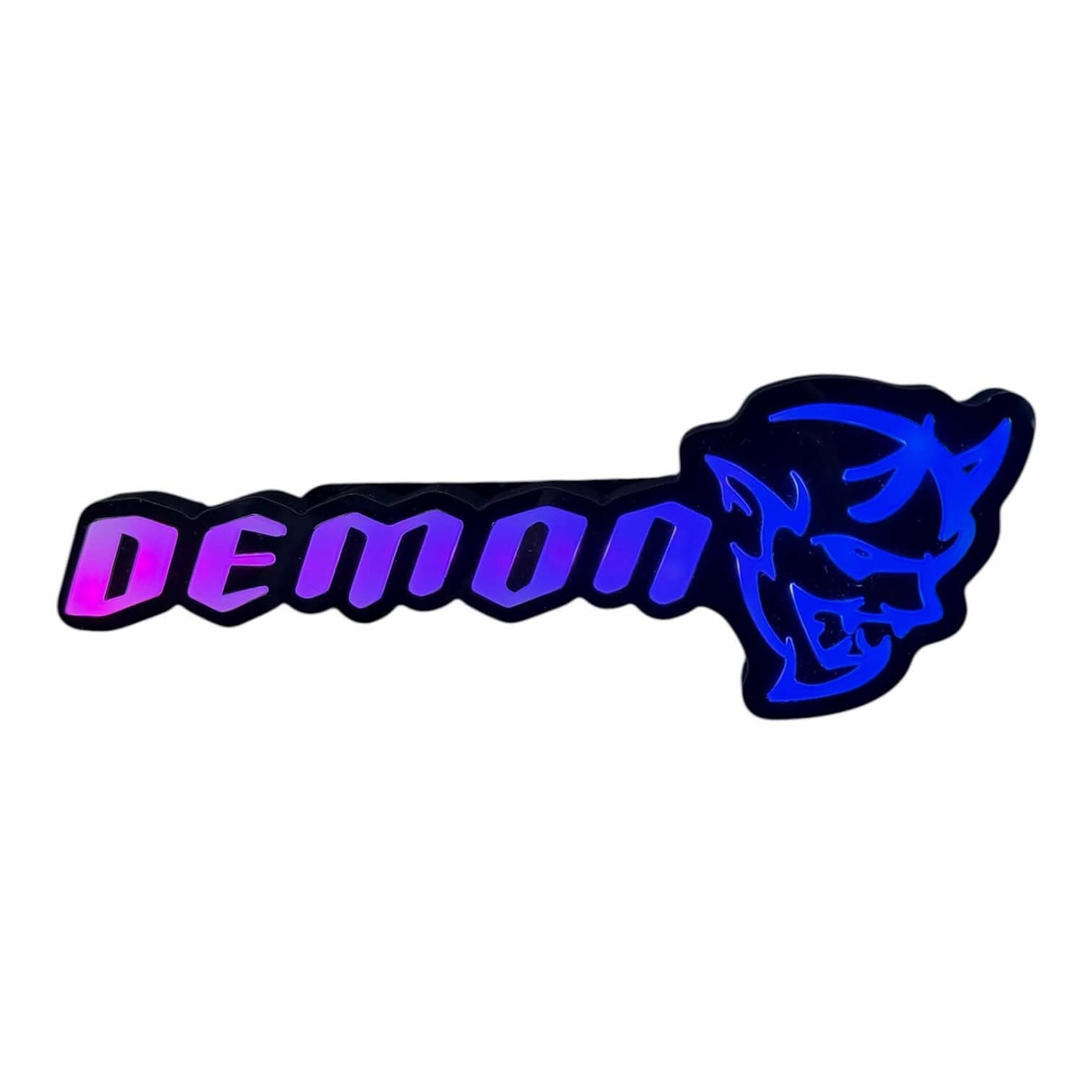 LED Demon Grille Badge – Light-Up Emblem (Demon Style)