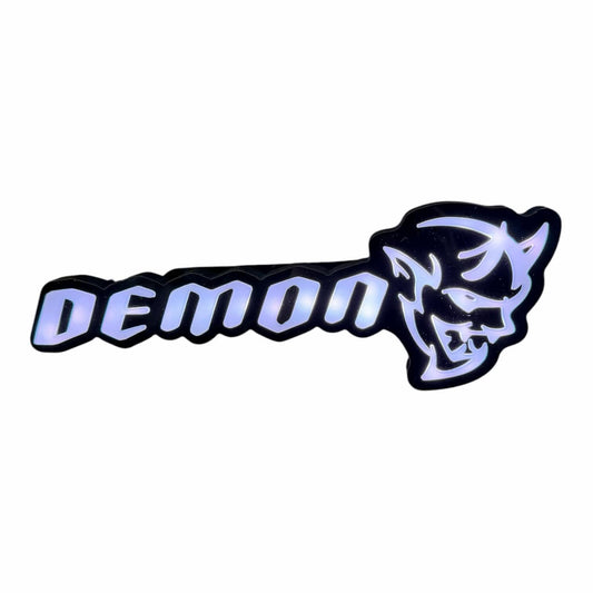 LED Demon Grille Badge – Light-Up Emblem (Demon Style)