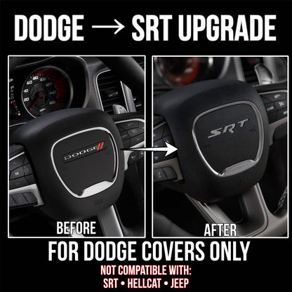 SRT Steering Wheel Airbag Cover Replacement (Fits Dodge Airbag ONLY – NOT SRT Style)