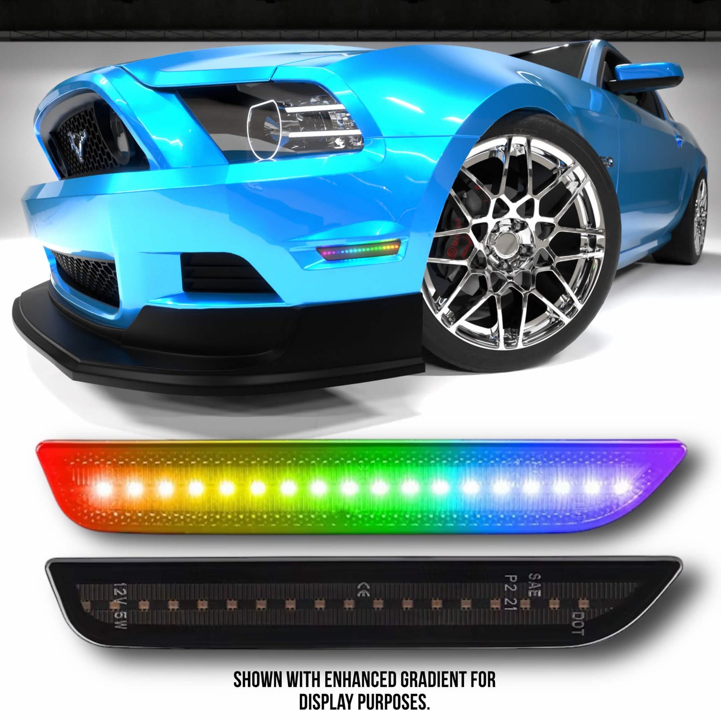 S197 2010-2014 RGB Side Markers Smoked