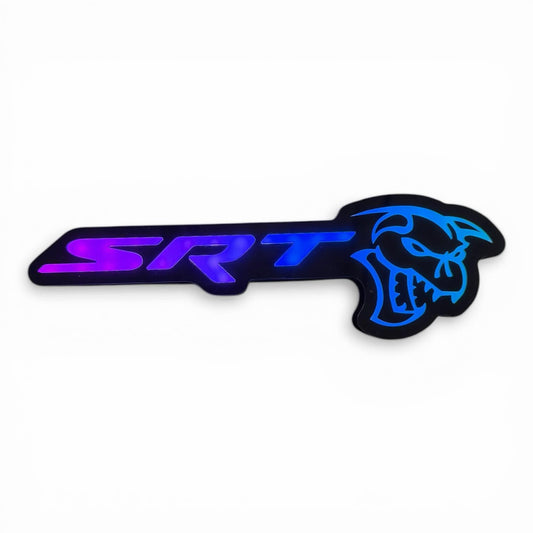 SRT Ghoul LED Badge – Blue Purple