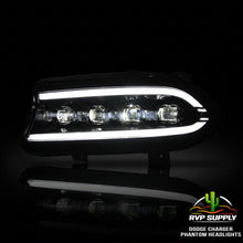 Phantom Series LED Headlights for Dodge Charger (2015-2023) – Sequential Turn Signal, Quad Projector, Plug & Play