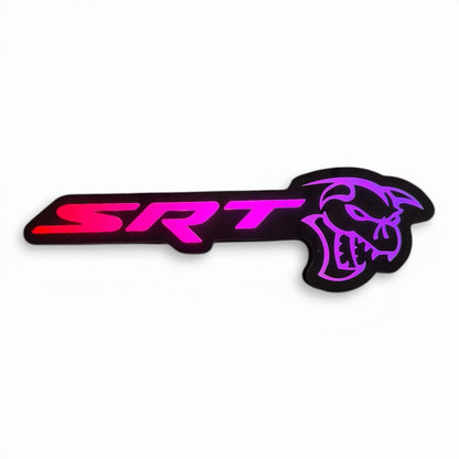 SRT Ghoul LED Badge – Pink Red