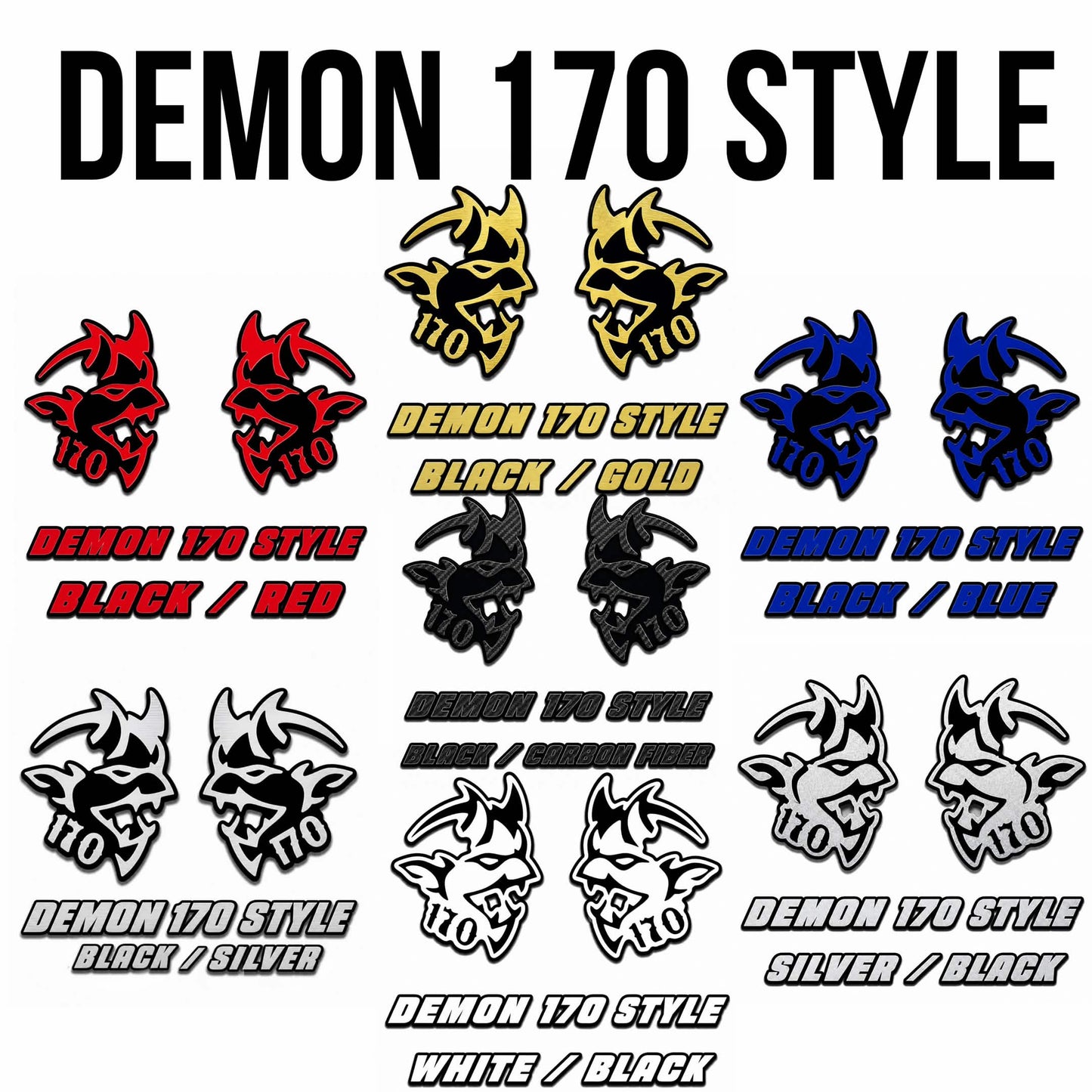 Premium Acrylic Demon 170 Fender Emblem