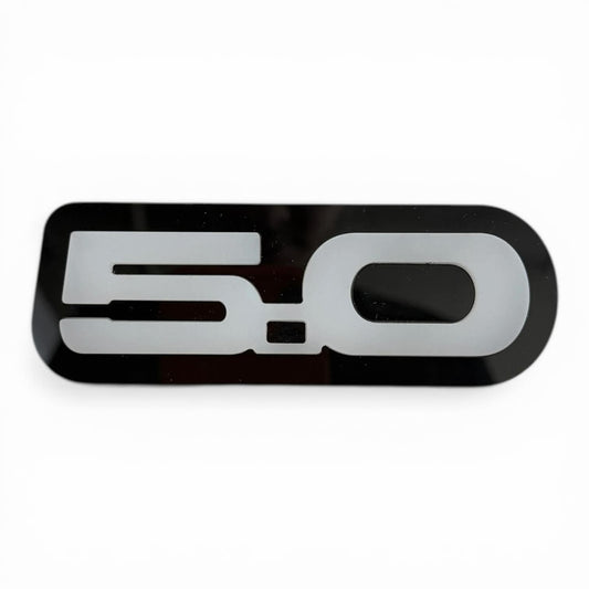 Ford Mustang 5.0 LED Badge – Off White