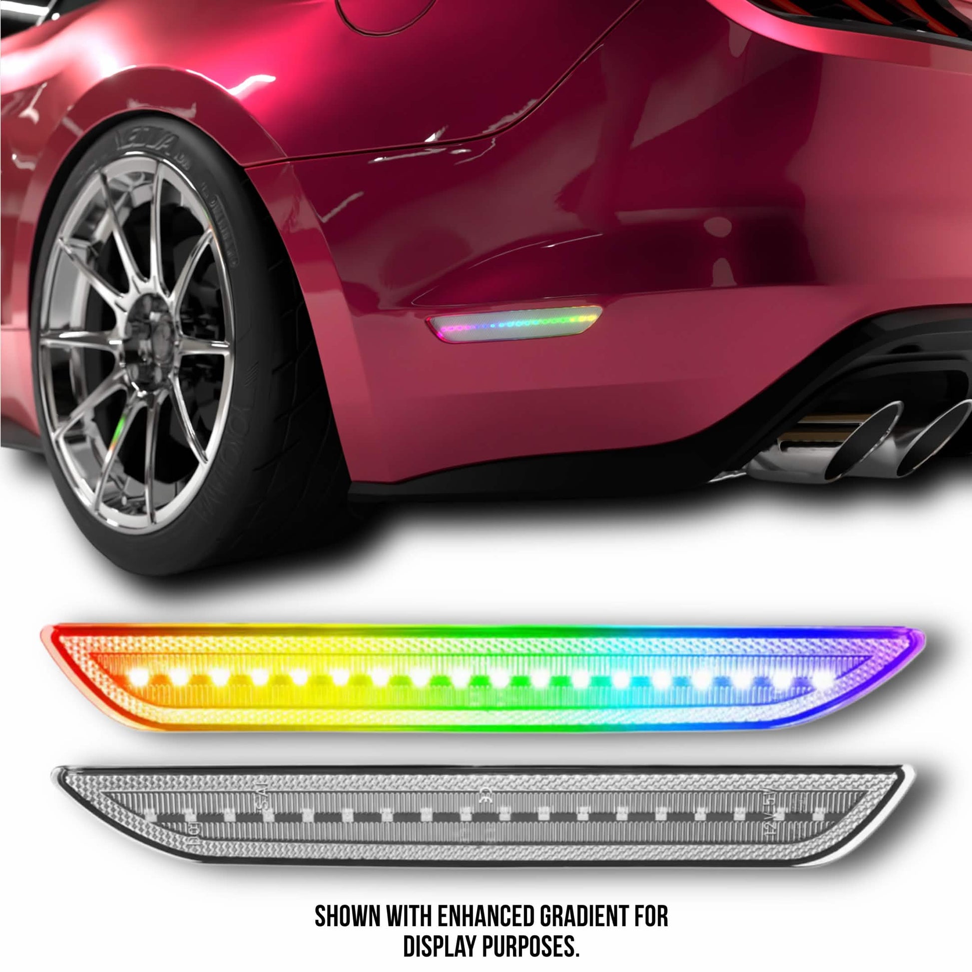 S550 2015-2023 RGB Side Markers Clear