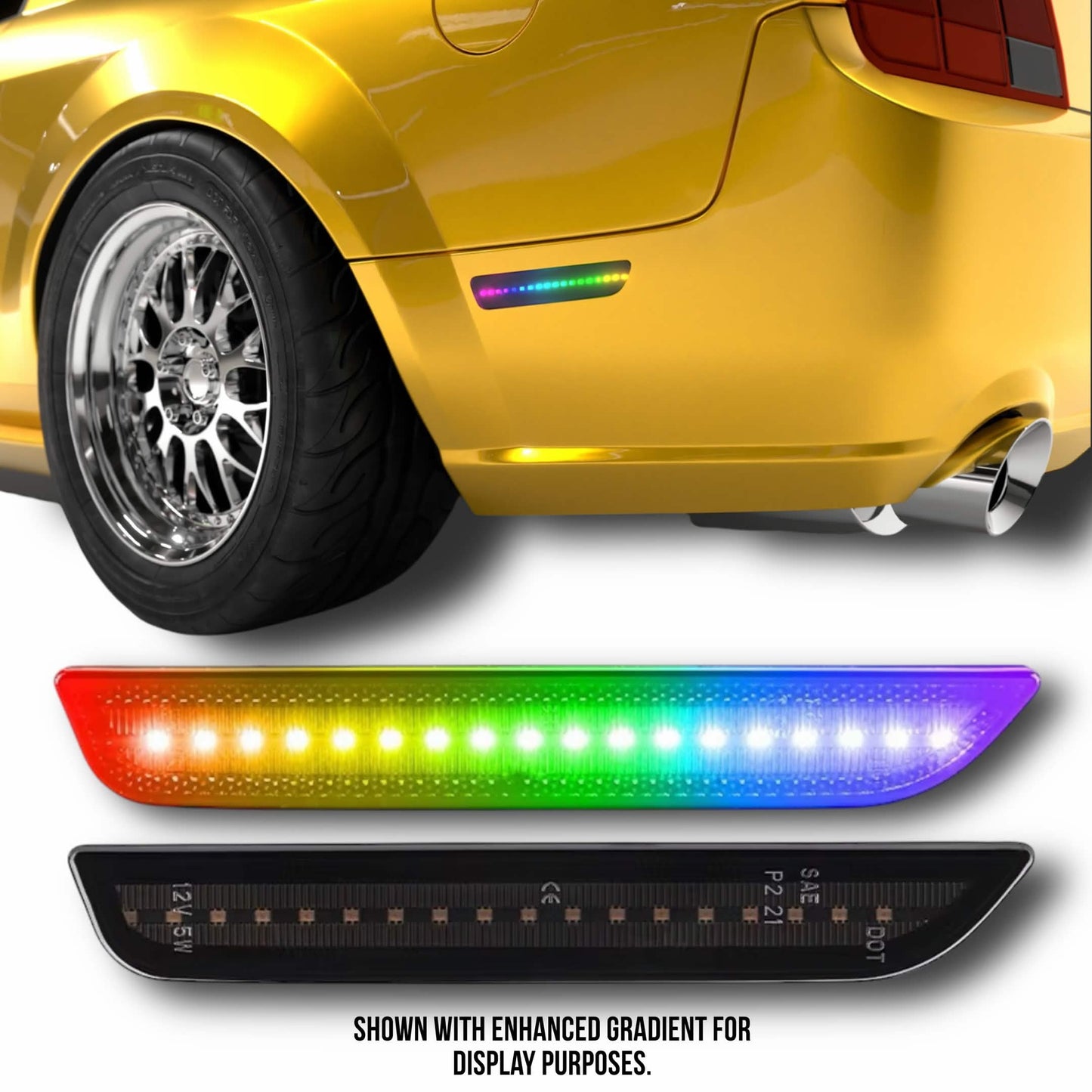 S197 2005-2009 RGB Side Markers Smoked