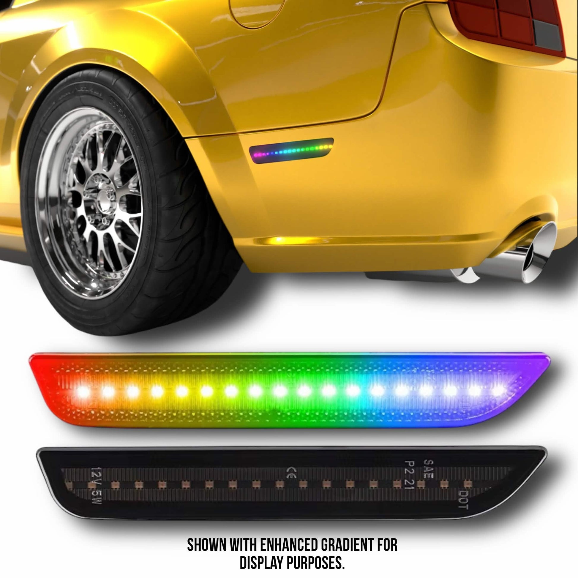 S197 2005-2009 RGB Side Markers Smoked