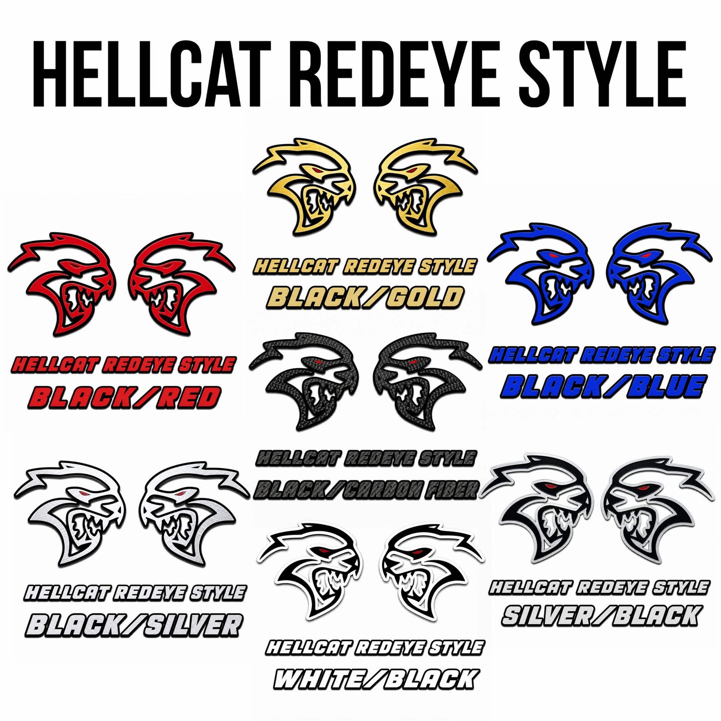 Premium Acrylic Hellcat Redeye Fender Emblem