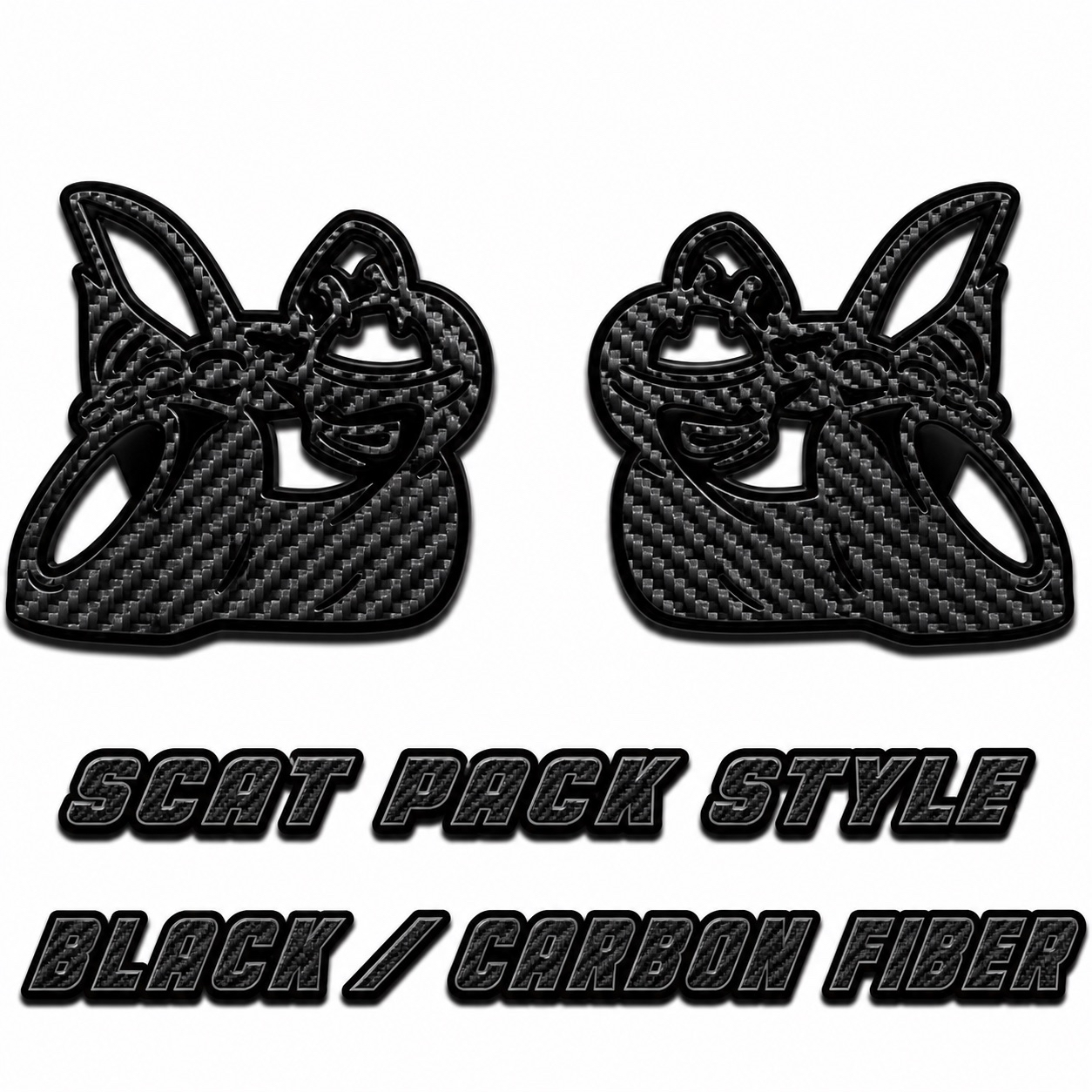 Premium Acrylic Scat Pack Logo Fender Emblem