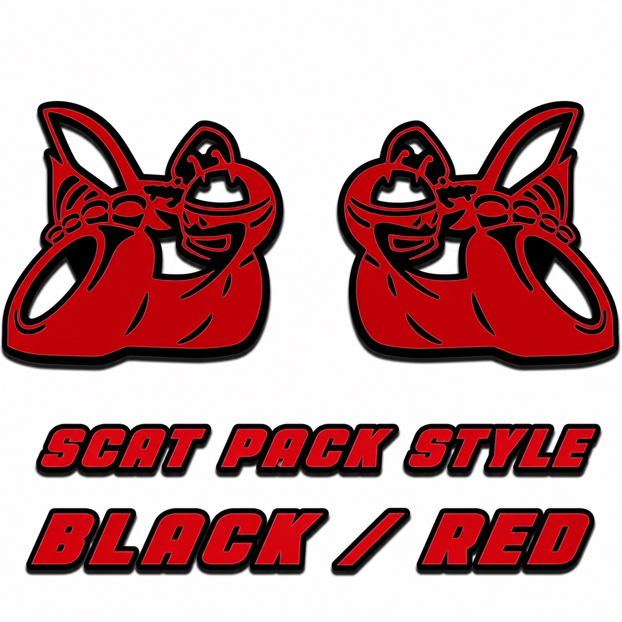 Premium Acrylic Scat Pack Logo Fender Emblem