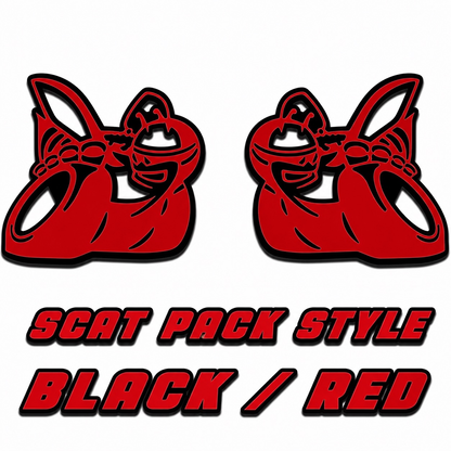 Premium Acrylic Scat Pack Logo Fender Emblem