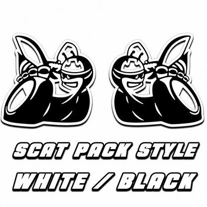 Premium Acrylic Scat Pack Logo Fender Emblem